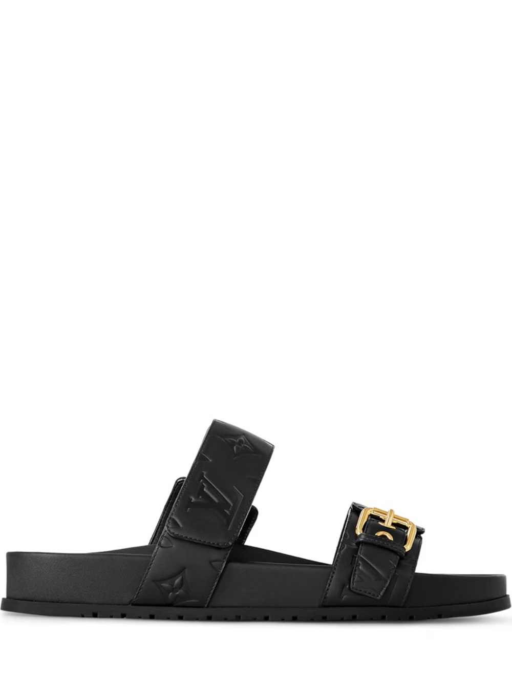 Bom Dia Flat Comfort Mule Black EU 38.5 Louis Vuitton LV - Picture 2 of 15